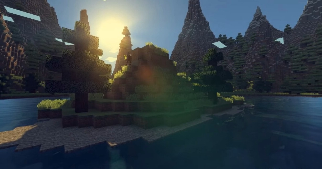 Сравнение графики в Minecraft с шейдерами и без них