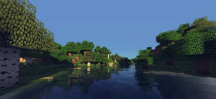 Реалистичный шейдер для Minecraft с красивым освещением и тенями