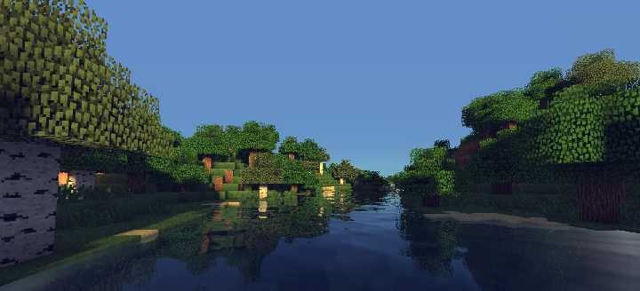 Реалистичная вода и динамические тени в Minecraft благодаря шейдеру The Cat's Shaderpack