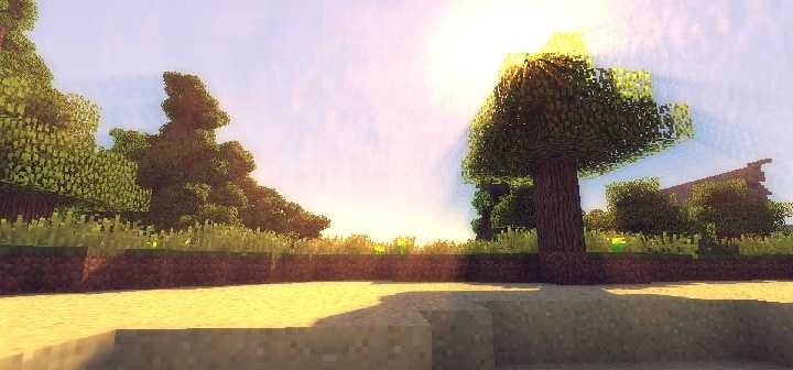 Реалистичный шейдер для Minecraft с красивым освещением и тенями