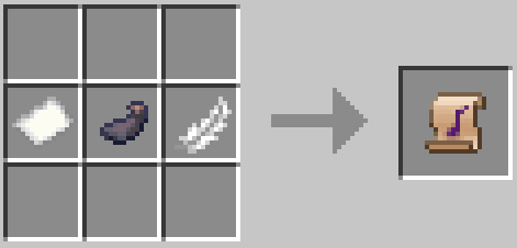 Нотный лист в Minecraft для записи музыкальных композиций