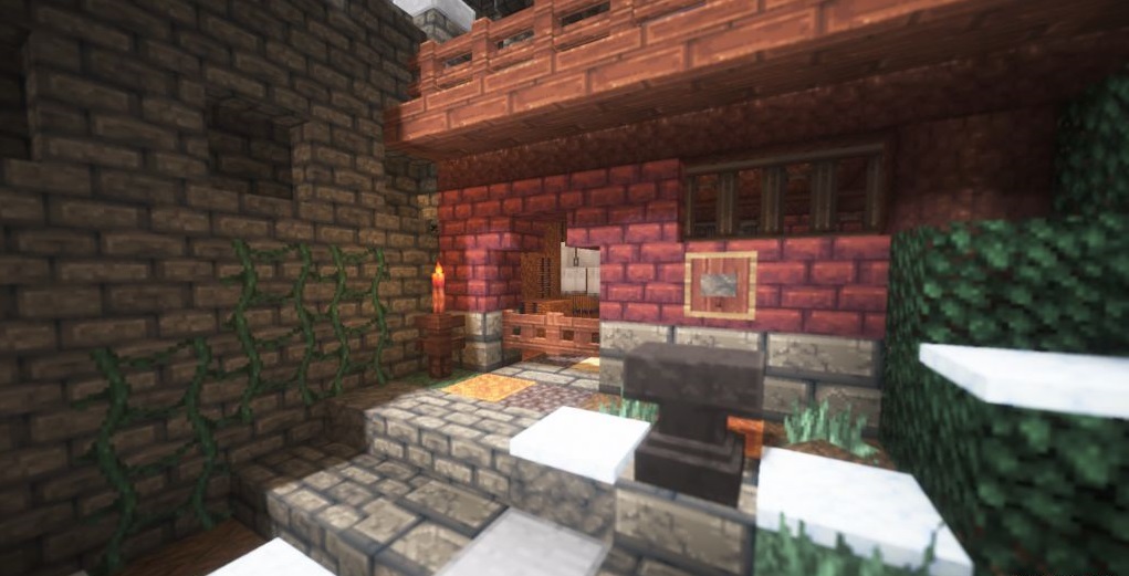 Скриншот Mythic Resource Pack с улучшенными текстурами блоков и окружения