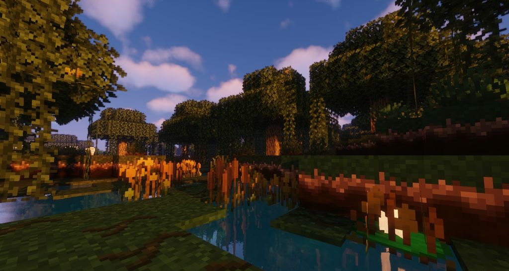 Детализированная редстоун-ферма в Minecraft с использованием текстурного пакета Nature X