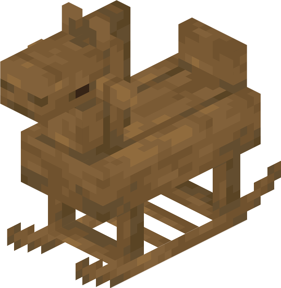 Леденцовая трость в руках игрока в Minecraft