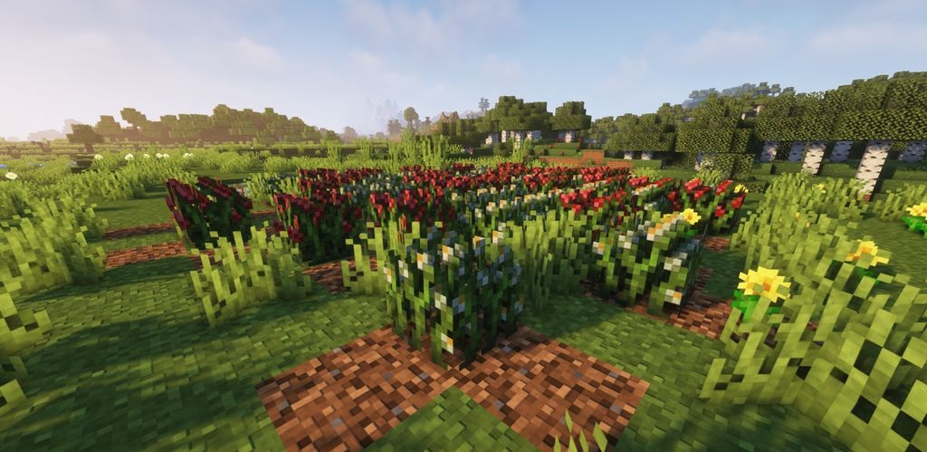 Банановые деревья и шимпанзе в Minecraft с модом Neapolitan
