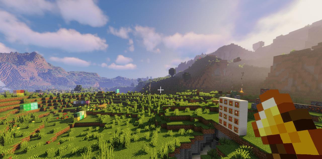 Пример использования улучшенных инструментов в Minecraft с модом Neko’s Enhanced Tools And Armor
