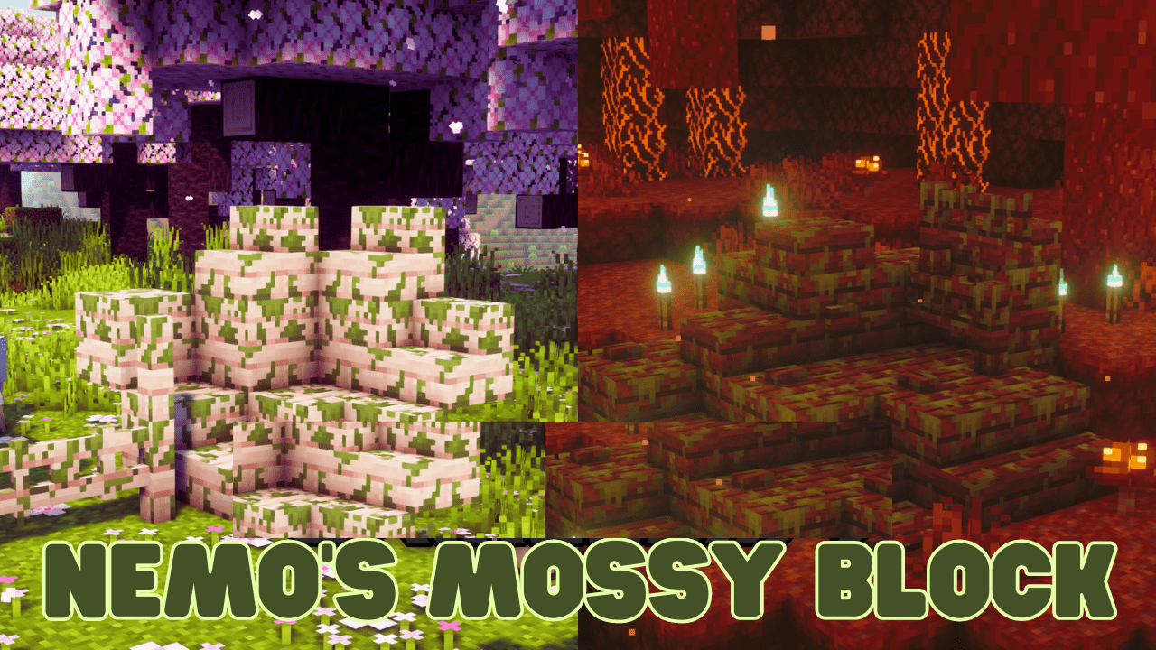 Nemo’s Mossy Blocks для Minecraft 1.20.6