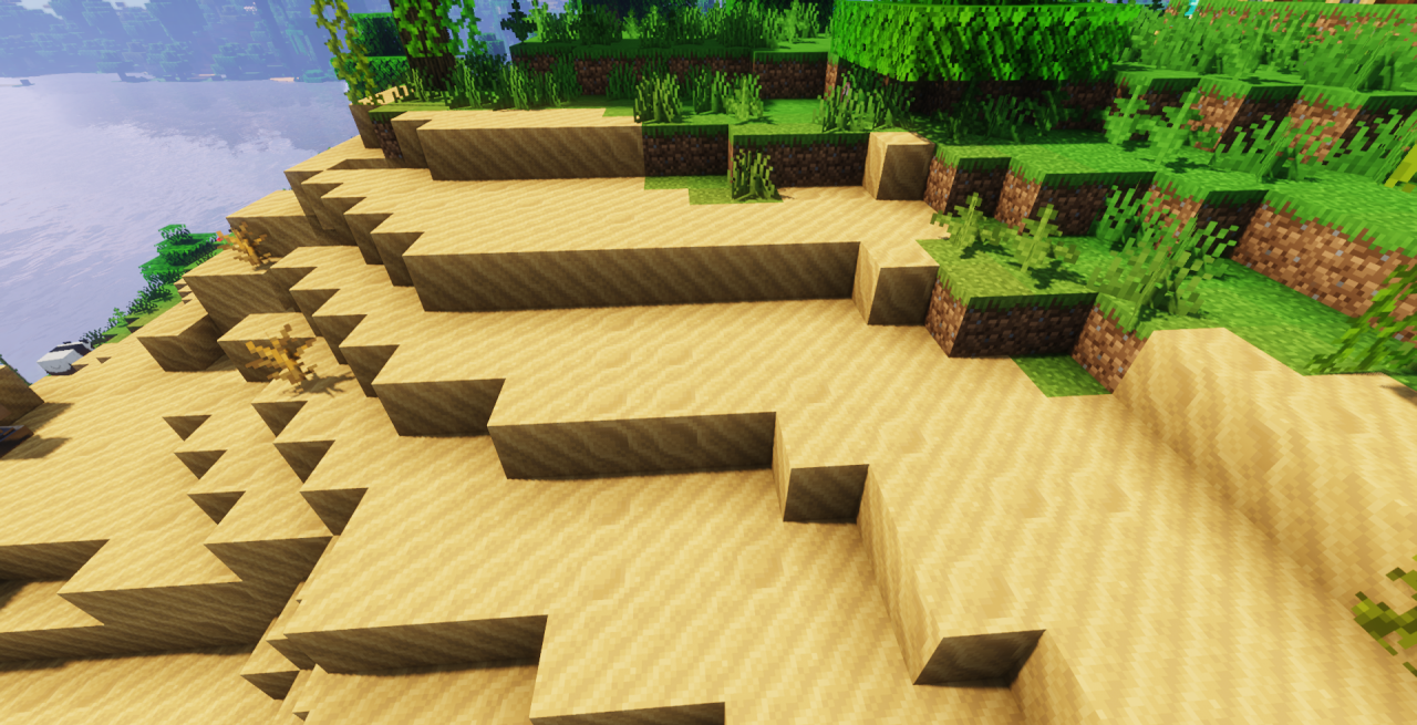 Сравнение обычного песка и New Sand в Minecraft: разница в текстурах и детализации