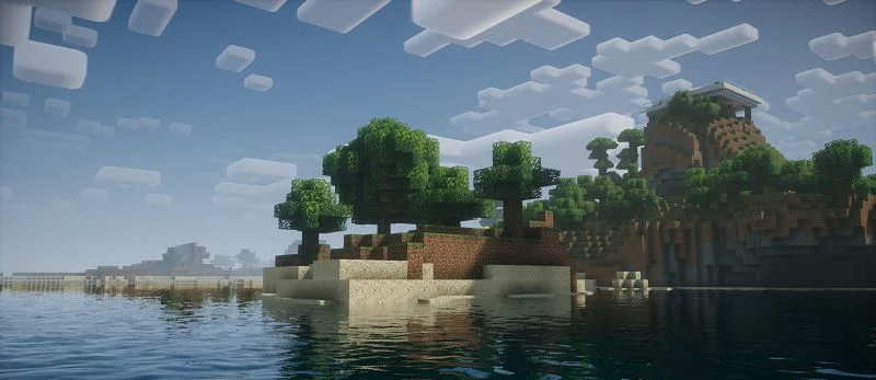 Глубокие пещеры в Minecraft с реалистичными тенями и освещением