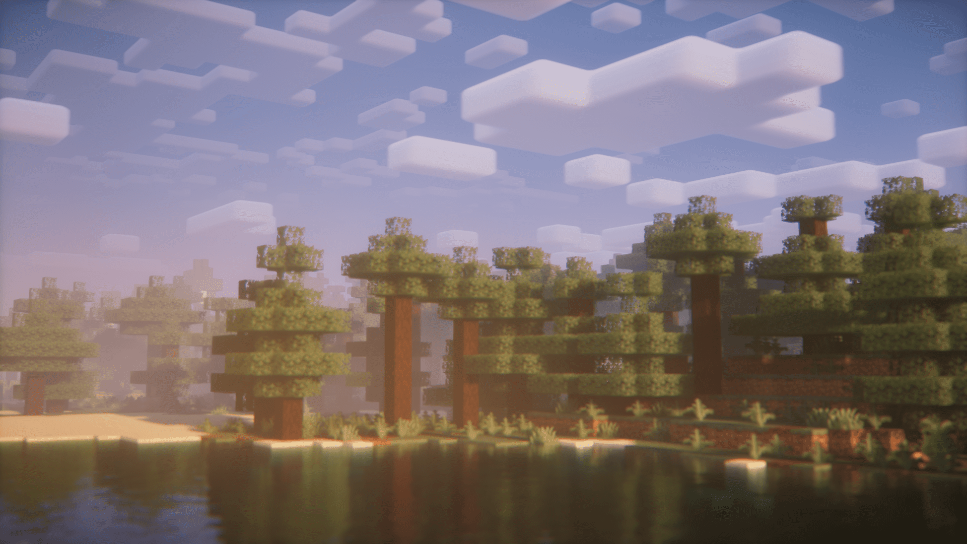 Горный биом с изумрудными жилами в моде Not Just Biomes для Minecraft 1.20