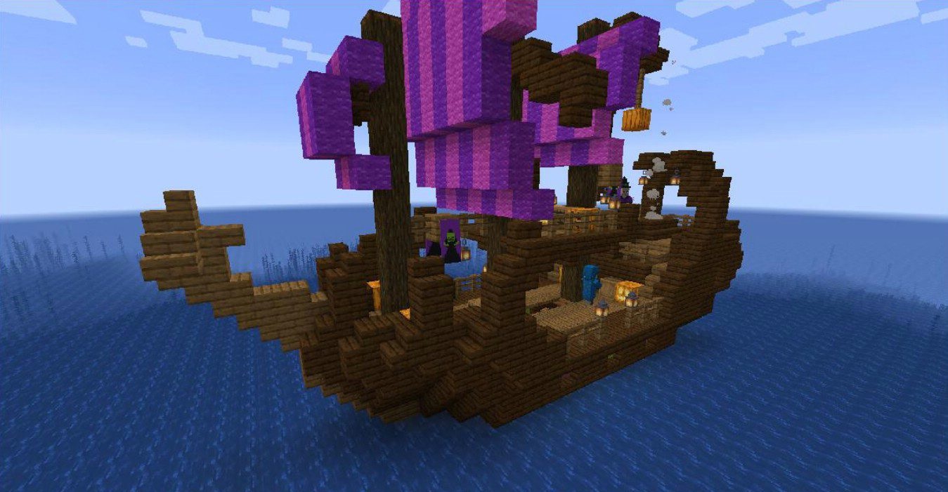 Торговля с морскими жителями в Minecraft с модом Ocean Villager