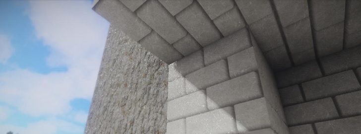 Горный биом в Minecraft с улучшенной графикой благодаря шейдерам Oceano