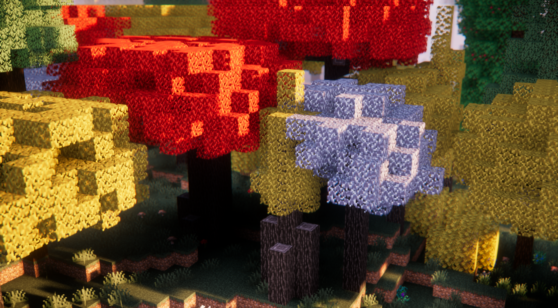 Тропический остров с пальмами и кристально чистой водой в Minecraft