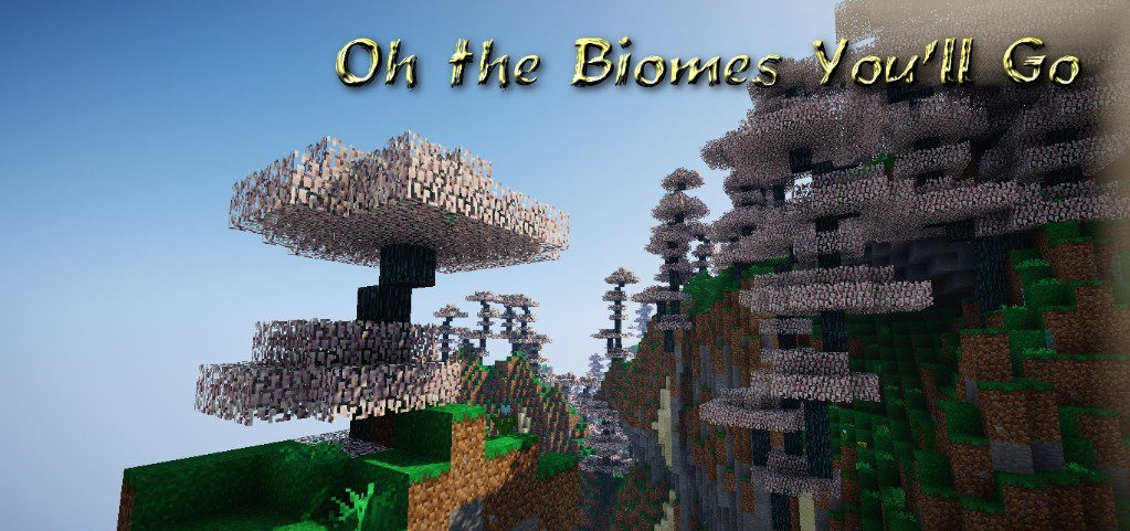 Горный биом с уникальной растительностью и ландшафтом в моде The Biomes You’ll Go