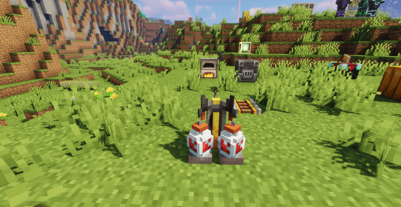Сравнение стандартной графики и 3D-текстур в Minecraft