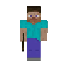 Анимация удара мечом в Minecraft с эффектами частиц и плавным движением