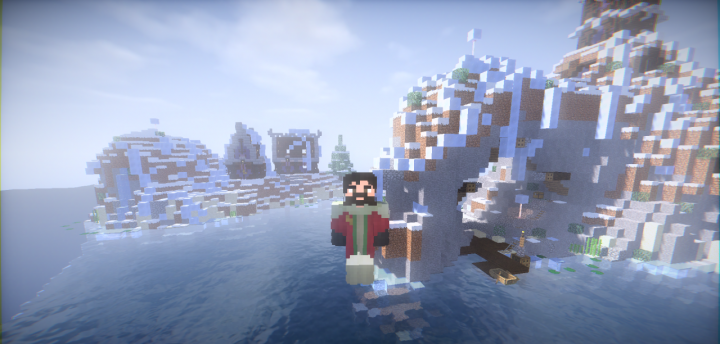 Реалистичные шейдеры в Minecraft с эффектами воды и теней