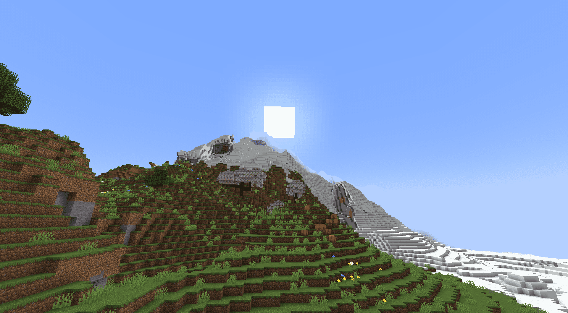 Интерфейс OpticManager с ползунками для регулировки времени суток в Minecraft