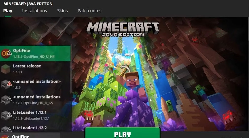 Сравнение ландшафтов в Minecraft с разными настройками OptiFine HD