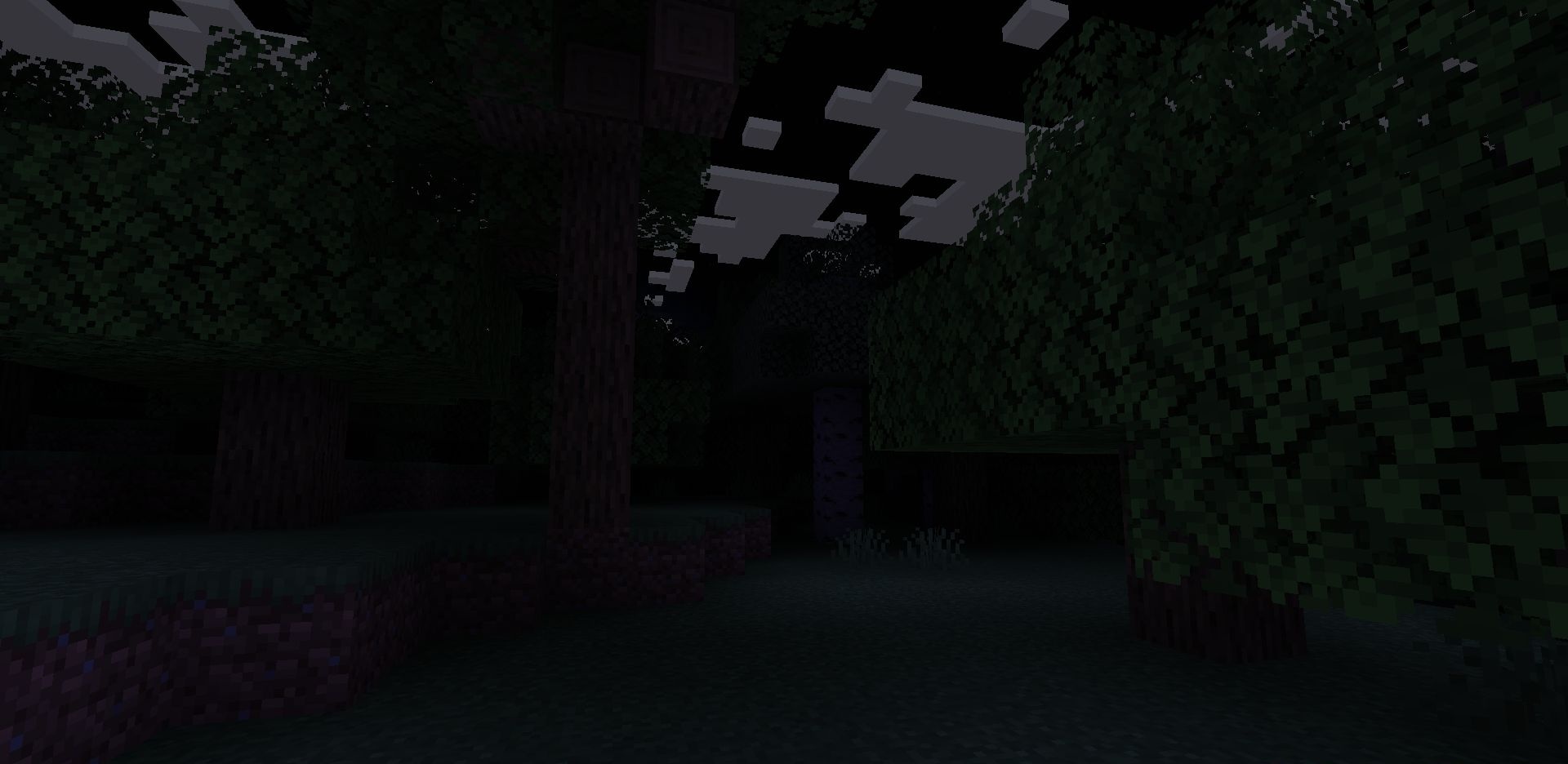 Реалистичное освещение в пещерах Minecraft с шейдером Optimism Shaders