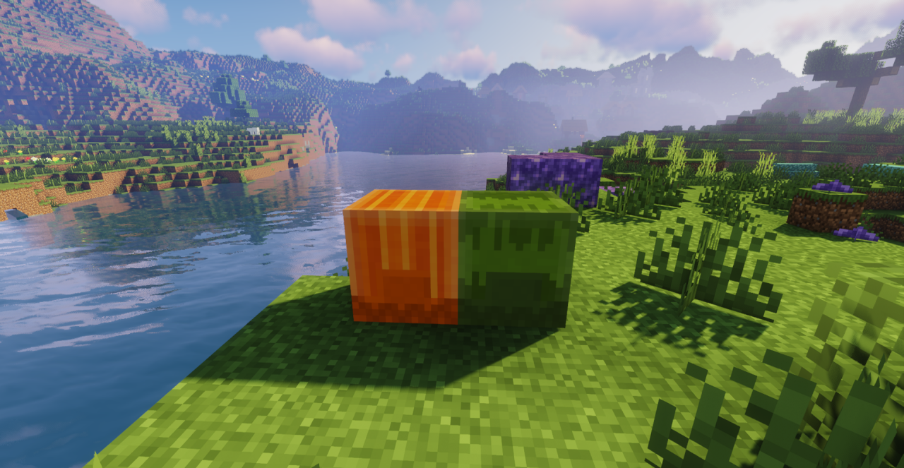 Сравнение текстур шалкеров до и после установки Os’ Shulkers в Minecraft