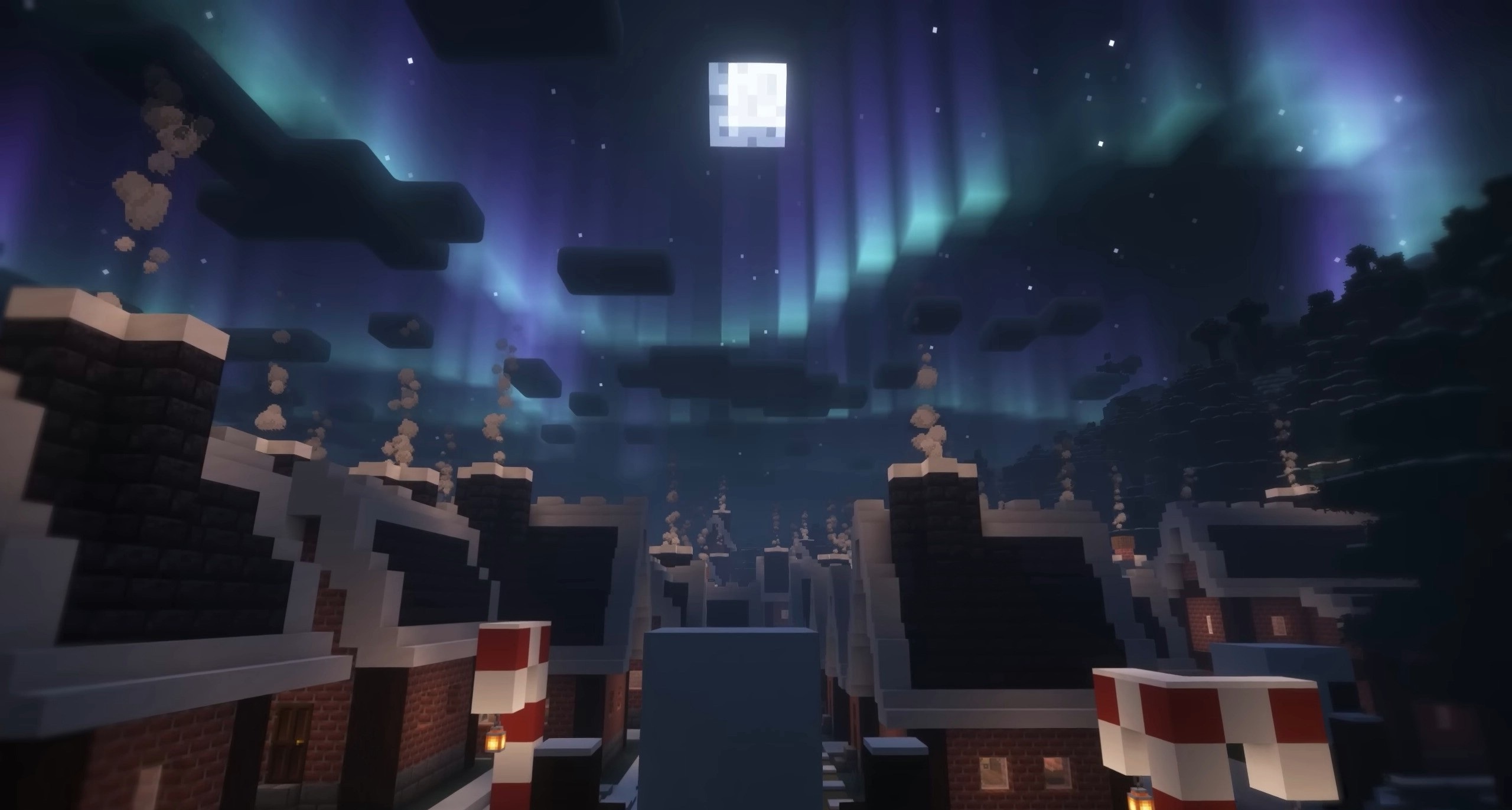 Пример новой архитектуры деревень в разных биомах Minecraft