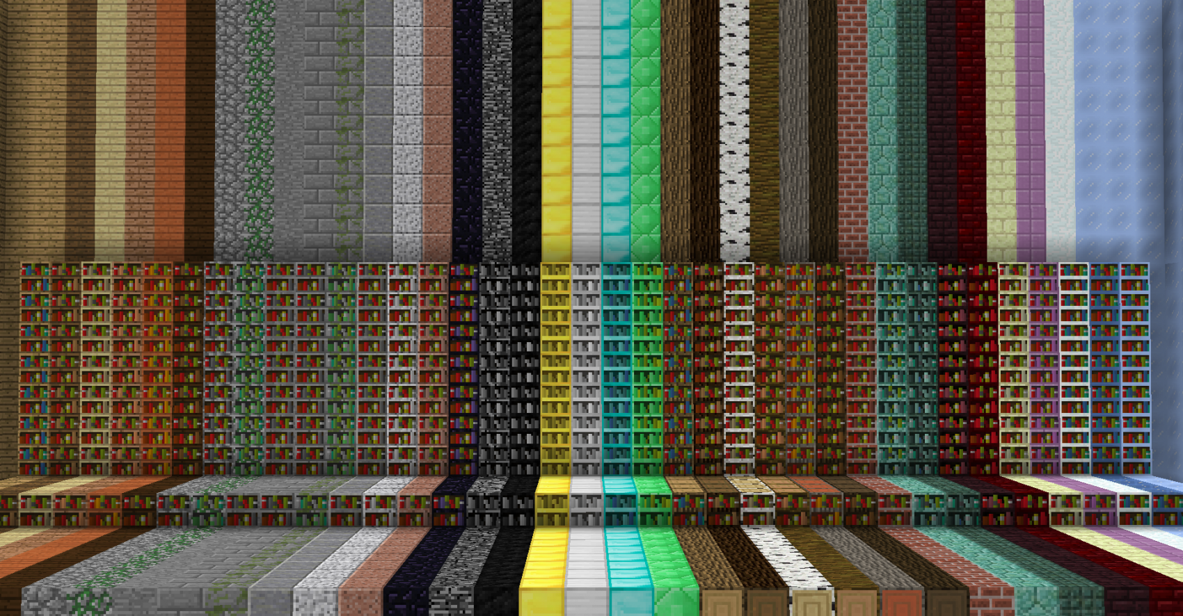 Интерфейс верстака в Minecraft с рецептами крафта