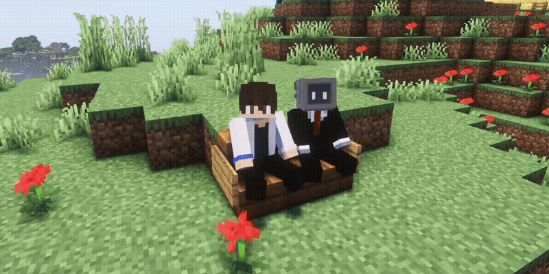 Обзорный вид мира Minecraft с модом JourneyMap