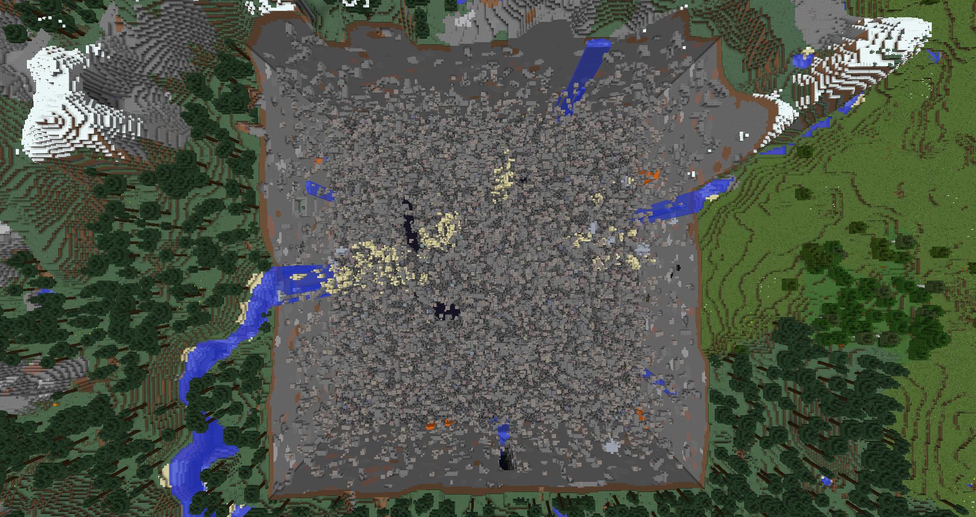 Пример сервера Minecraft с мини-играми и множеством игроков