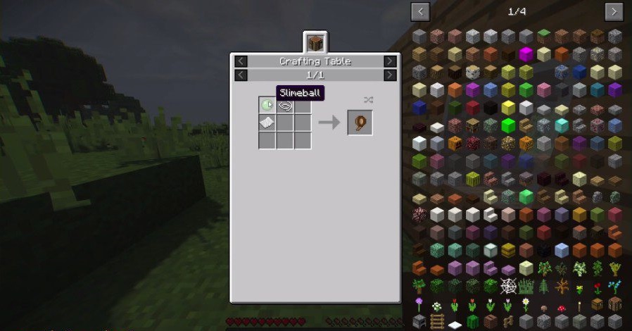 Рецепт крафта упаковочной ленты в Minecraft с модом Packing Tape