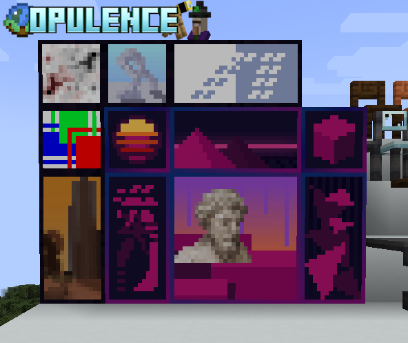 Уникальные картины в Minecraft для украшения интерьера