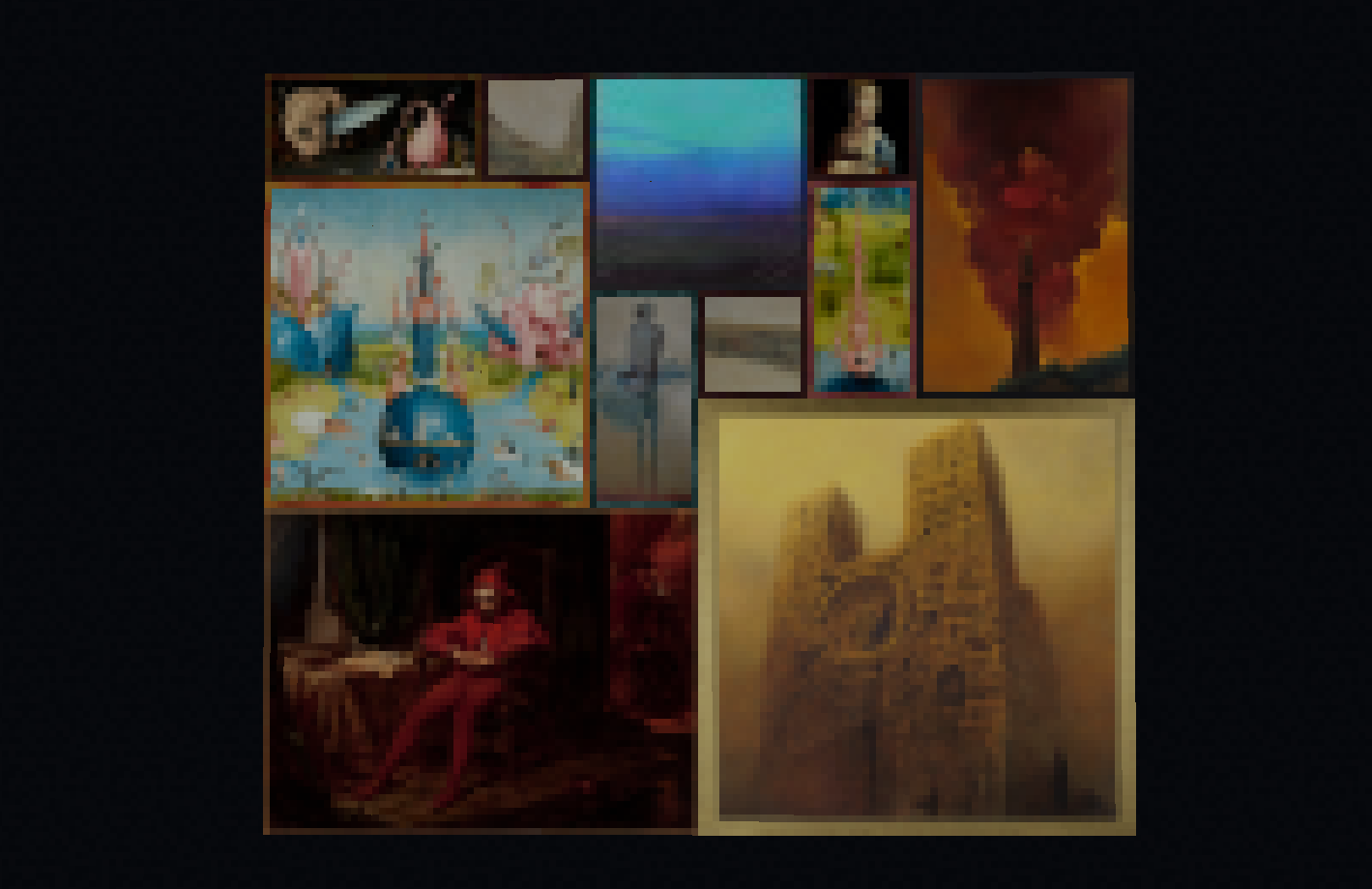 Сравнение стандартных и новых картин из мода Jess' Painting в Minecraft