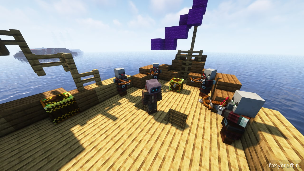 Скриншот популярного Minecraft сервера с мини-игрой Bed Wars
