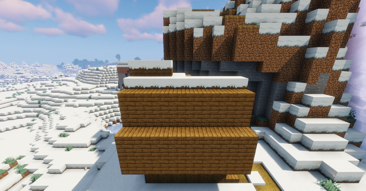 Улучшенные снежные деревья и текстуры в Minecraft благодаря модификации Para’s Snow Biome