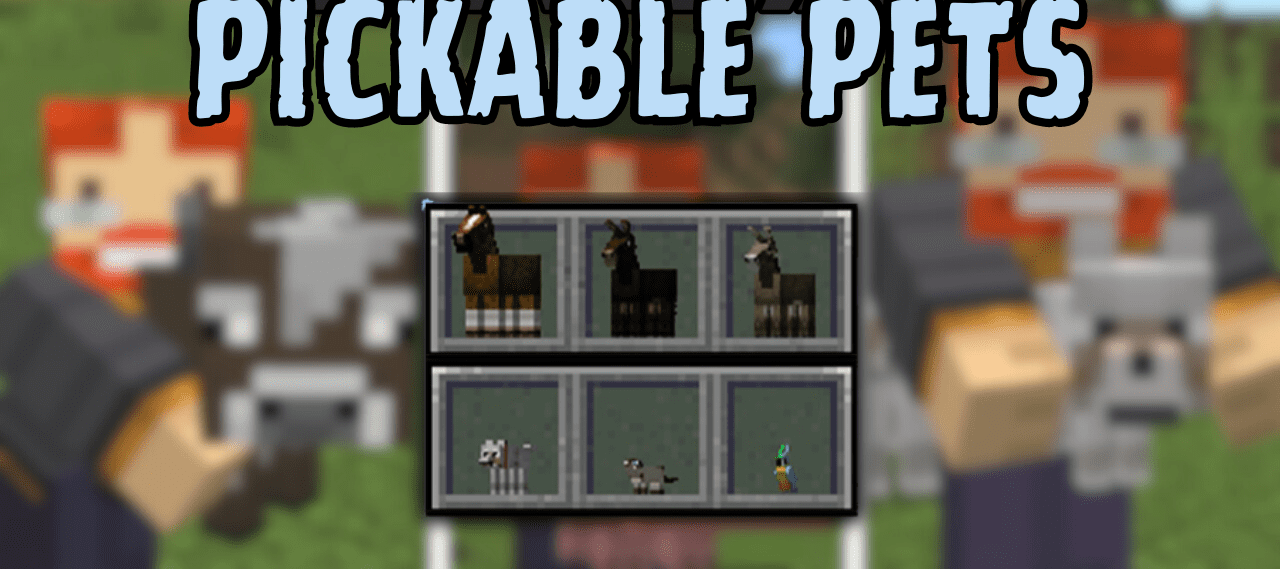 Pickable Pets для Minecraft 1.21.4