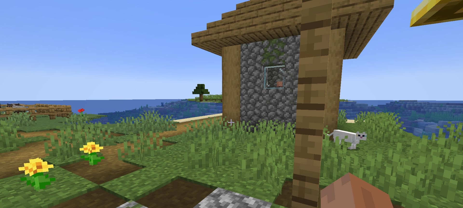Интерфейс инвентаря с подобранным жителем в Minecraft