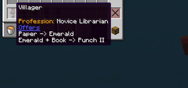 Улучшение навыков жителей в моде Pickable Villagers