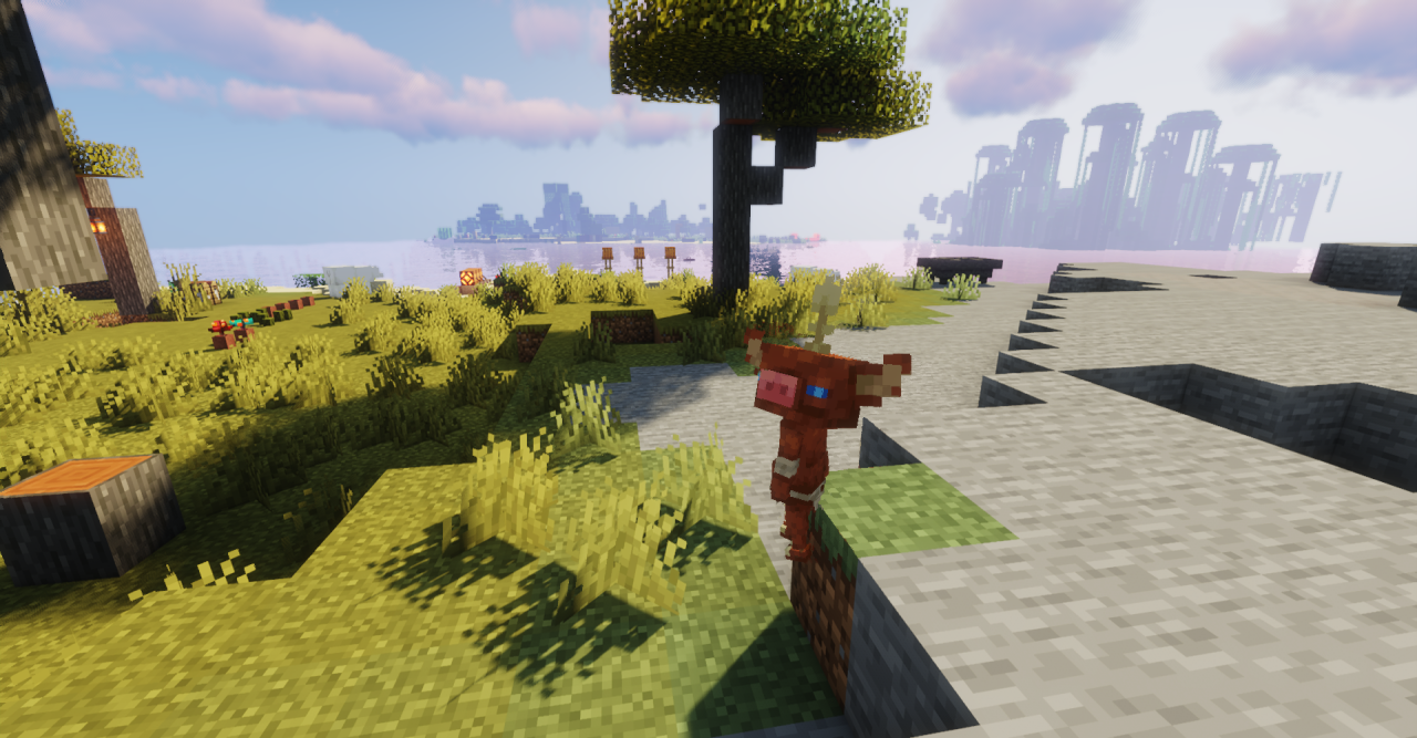 Боко-блины в Нижнем мире Minecraft с сохранением оригинального поведения пиглинов