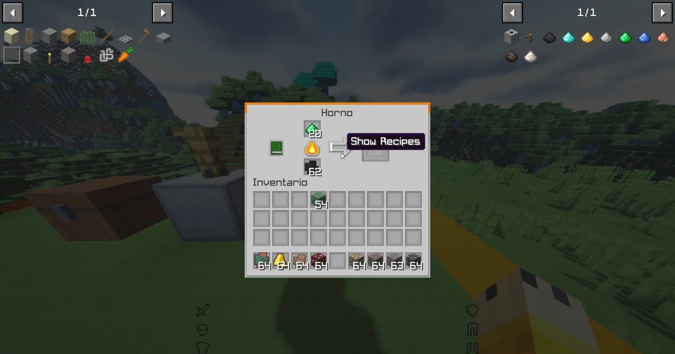 Интерфейс дробилки в моде Plain Grinder для Minecraft
