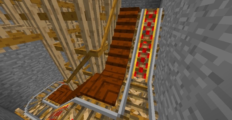 Сложные железнодорожные конструкции с использованием мода Platforms в Minecraft