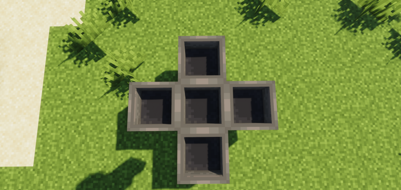 Пример автоматической фермы в Minecraft с использованием воронок