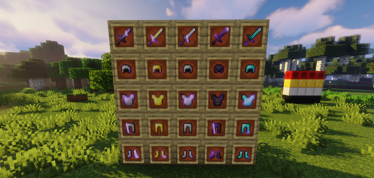 Интерфейс выбора текстур-паков в Minecraft с выделенным Spryzeen’s Better Glint