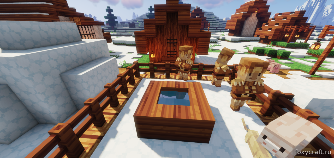 Готовые постройки игроков в Minecraft с детализированными текстурами
