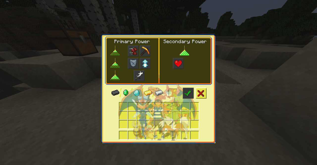 Экран загрузки Minecraft с Pokemon Custom GUI - тематический фон с покемонами