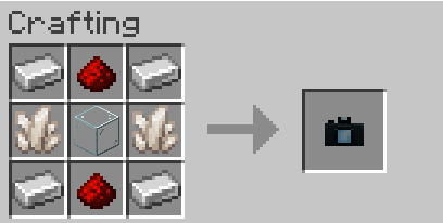 Интерфейс фотоаппарата в Minecraft с настройками угла и масштаба