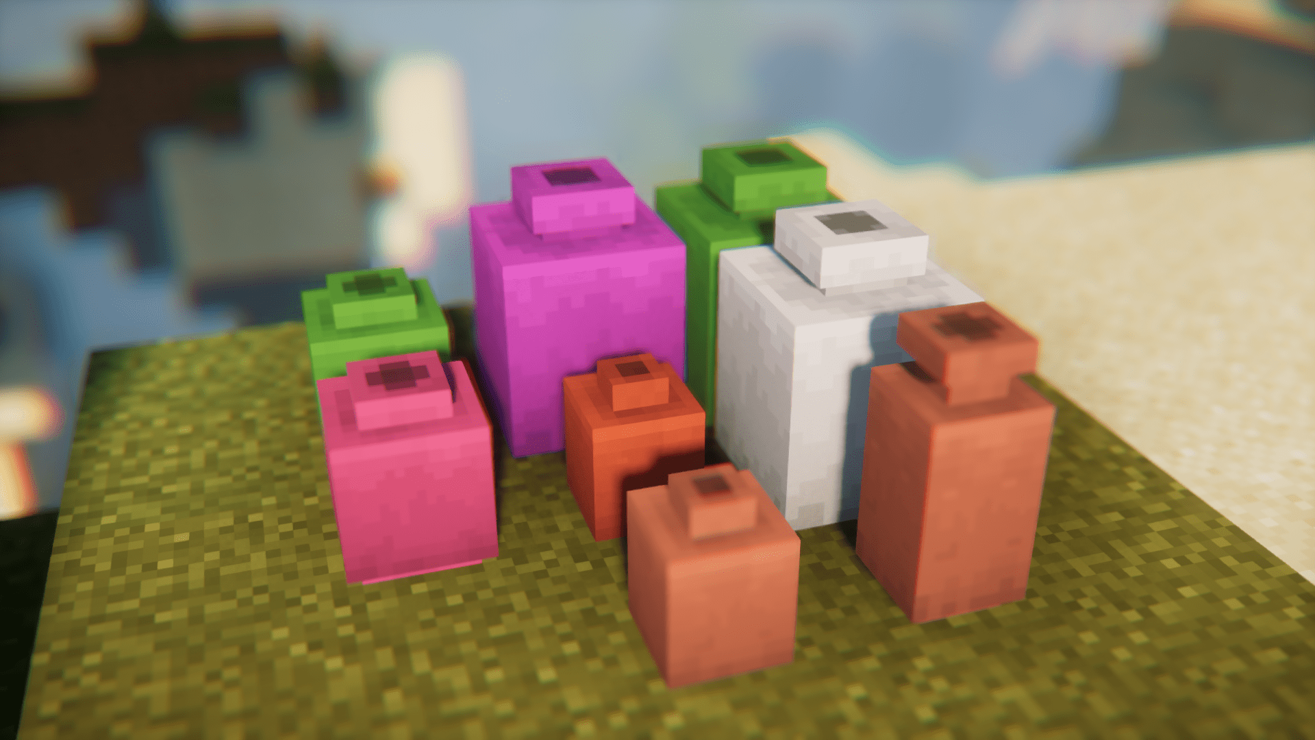 Игровой процесс с модом Pottery в Minecraft, показывающий процесс создания керамики