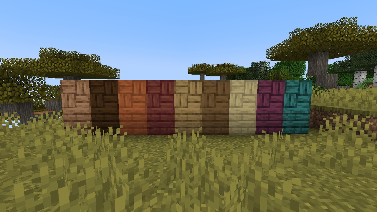 Разные биомы Minecraft: лес, пустыня, горы и океан