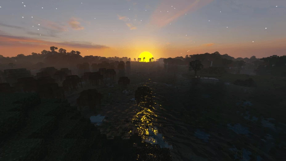 Реалистичная вода и отражения в Minecraft с ProjectLUMA