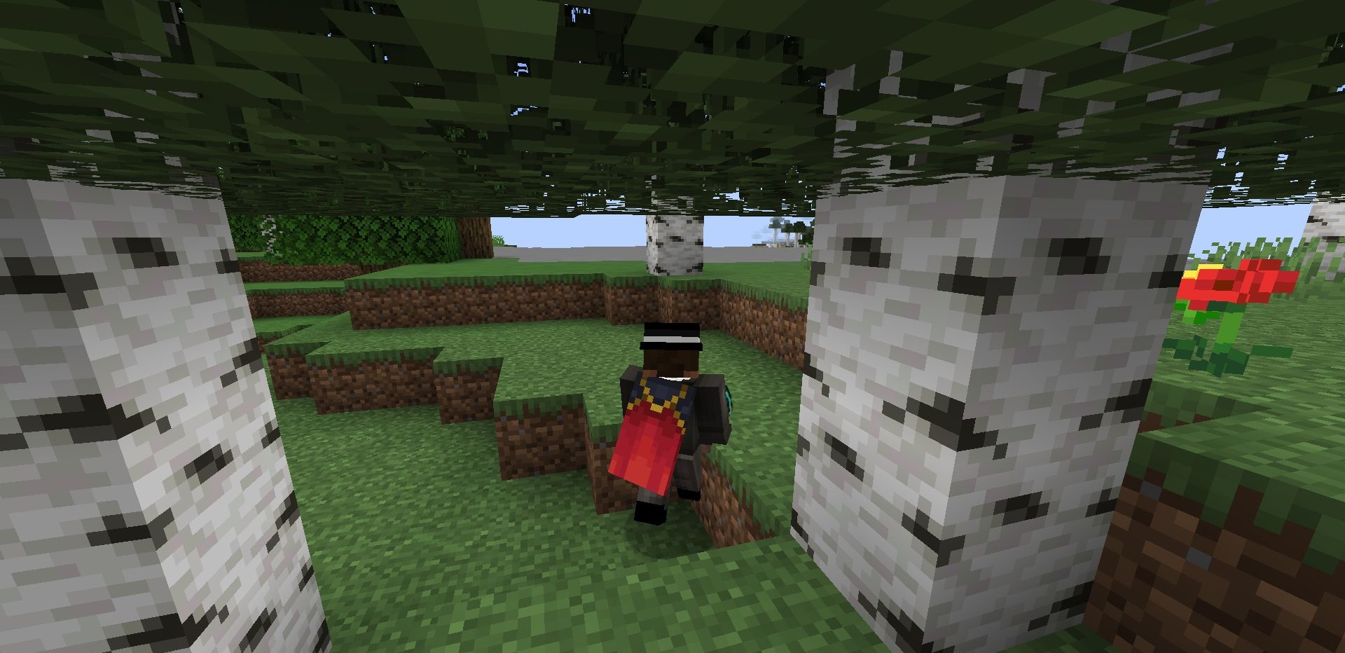 Пример работы мода Pufferfish’s Attributes в Minecraft с изменёнными характеристиками брони