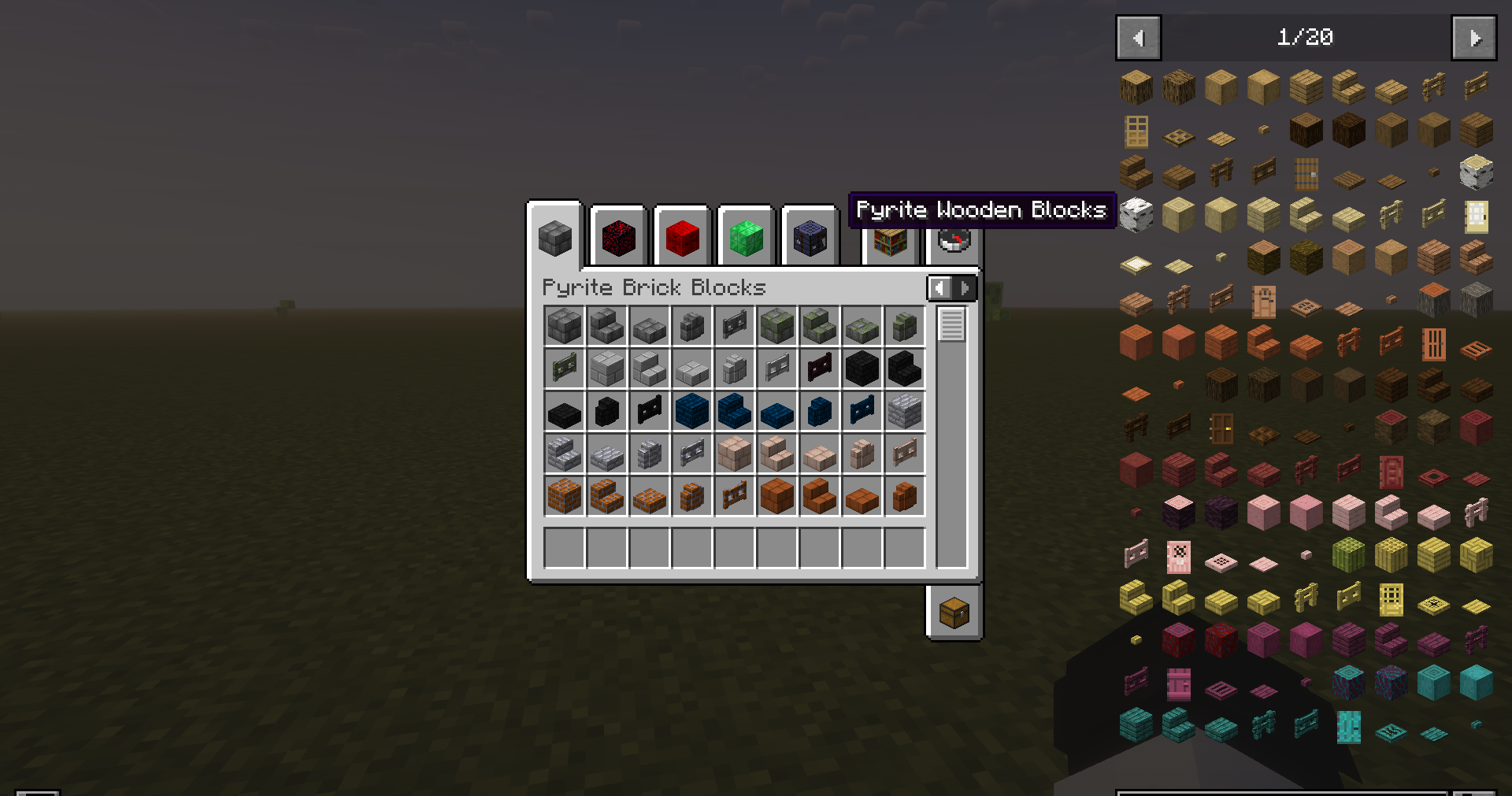 Разноцветные декоративные блоки Pyrite Mod для уникального дизайна